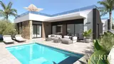 Villa JULIET de una planta y terraza de piscina — visualización de Lo Marabú