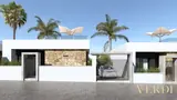 Fachadas delanteras y entrada — visualización del modelo JULIET