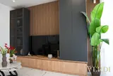Pared multimedia y armarios — fotografía de referencia del interior JULIET