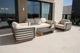 Vista lateral de la zona de estar de la terraza — fotografía de referencia JULIET